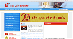 Desktop Screenshot of hocvientuphap.edu.vn